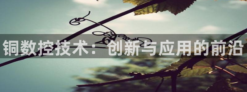 天辰娱乐地址：铜数控技术：创新与应用的前沿